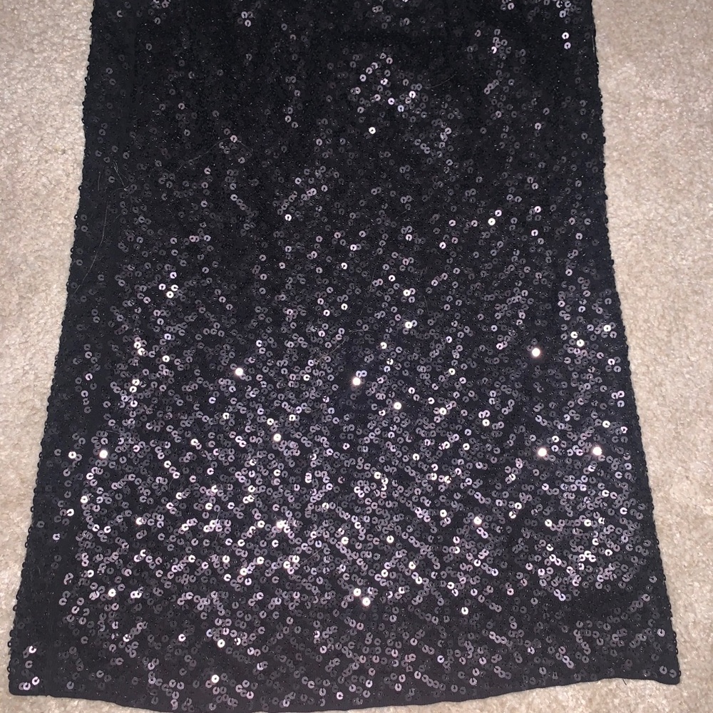 Sparkly black skirt
